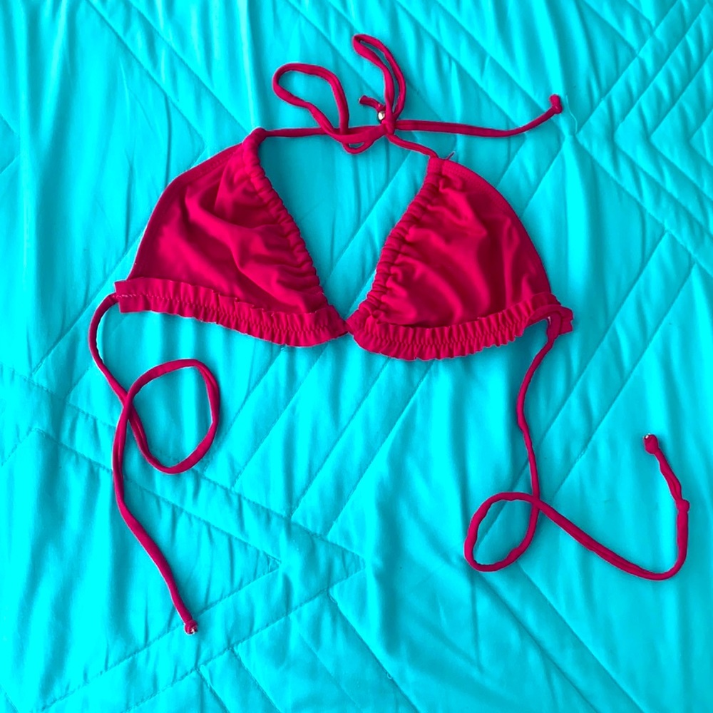 Pink bikini top 👙